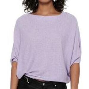 Jacqueline De Yong Women's Size Medium Lavender Purple Batwing Sleeve Sweater